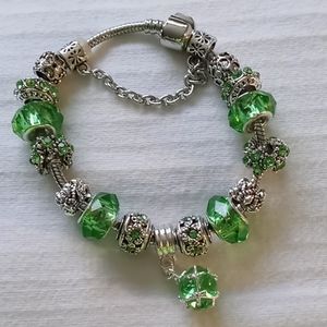 Fashion Jewelry Green Bead Bracelet